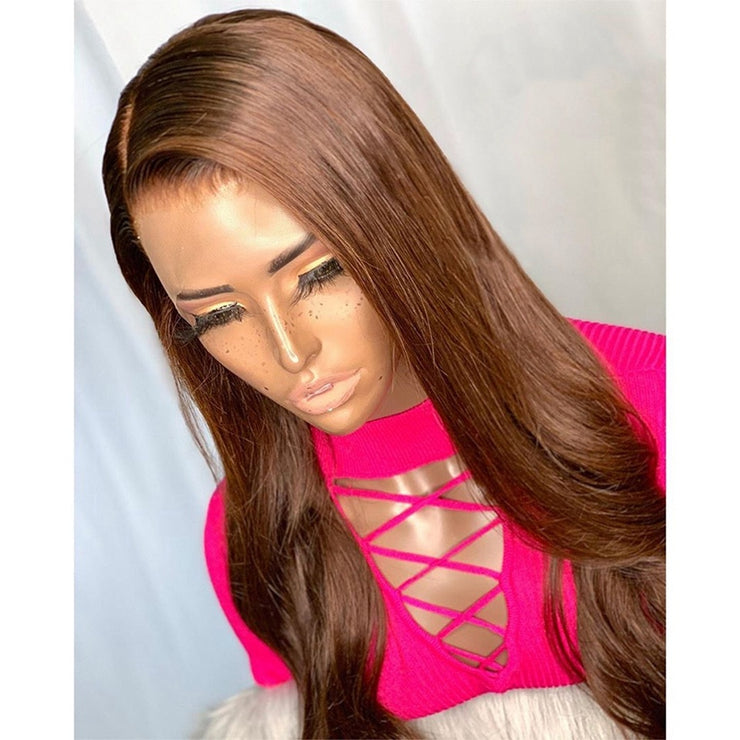 Solid Color Long Hair Wig European And American Women&