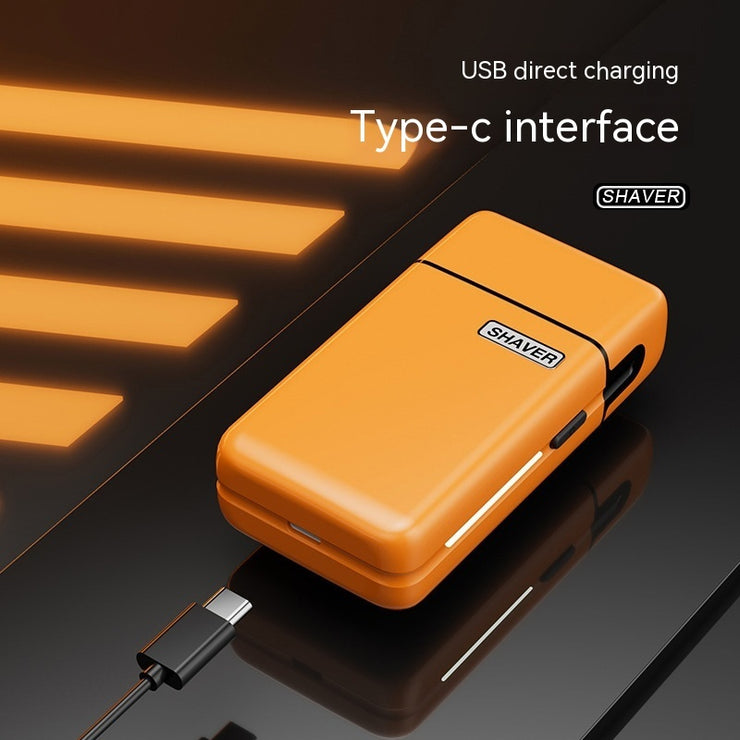 Mini Electric Small Shaver Shaver Fully Washable Magnetic Suction Cutter Head Type-C Charging